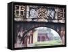 Carved Arch Inside the Imperial Palace, in Hue, Vietnam-David H. Wells-Framed Stretched Canvas