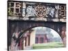 Carved Arch Inside the Imperial Palace, in Hue, Vietnam-David H. Wells-Stretched Canvas