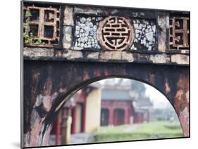 Carved Arch Inside the Imperial Palace, in Hue, Vietnam-David H. Wells-Mounted Premium Photographic Print