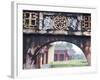 Carved Arch Inside the Imperial Palace, in Hue, Vietnam-David H. Wells-Framed Photographic Print