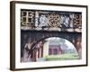 Carved Arch Inside the Imperial Palace, in Hue, Vietnam-David H. Wells-Framed Photographic Print