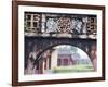 Carved Arch Inside the Imperial Palace, in Hue, Vietnam-David H. Wells-Framed Photographic Print