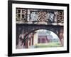 Carved Arch Inside the Imperial Palace, in Hue, Vietnam-David H. Wells-Framed Photographic Print