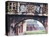 Carved Arch Inside the Imperial Palace, in Hue, Vietnam-David H. Wells-Stretched Canvas