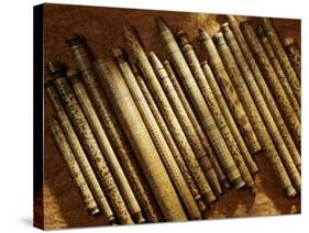 Carved Bamboo Containers from Sarawak, Malaysia-null-Stretched Canvas