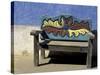 Carved Bench Detail, Todos Santos, Baja, Mexico-Cindy Miller Hopkins-Stretched Canvas