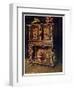 Carved Bourgouignon Credence, 1910-Edwin Foley-Framed Giclee Print