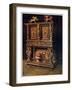 Carved Bourgouignon Credence, 1910-Edwin Foley-Framed Premium Giclee Print