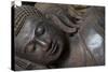 Carved Buddha Heads, Phnom Penh, Cambodia, Southeast Asia-Alex Robinson-Stretched Canvas