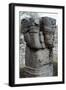 Carved Capital, Pyramid of Kukulkan or El Castillo, Chichen Itza-null-Framed Photographic Print