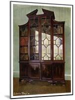 Carved Chippendale Library Bookcase, 1911-1912-Edwin Foley-Mounted Giclee Print