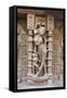 Carved Dancing Girl on Wall of Rani Ki Vav-Annie Owen-Framed Stretched Canvas