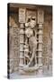 Carved Dancing Girl on Wall of Rani Ki Vav-Annie Owen-Stretched Canvas