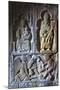 Carved Detail on the Stone Tomb of Alasdair Crotach-Lee Frost-Mounted Photographic Print
