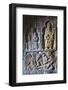 Carved Detail on the Stone Tomb of Alasdair Crotach-Lee Frost-Framed Photographic Print