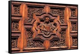 Carved Door Panel at Church of San Juan De Dios-Danny Lehman-Framed Stretched Canvas