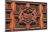 Carved Door Panel at Church of San Juan De Dios-Danny Lehman-Mounted Photographic Print