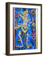 Carved Door, Pura Ulun Danu Batur Temple, Bali, Indonesia, Southeast Asia, Asia-G &-Framed Photographic Print