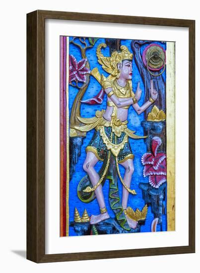 Carved Door, Pura Ulun Danu Batur Temple, Bali, Indonesia, Southeast Asia, Asia-G &-Framed Photographic Print