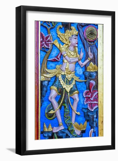 Carved Door, Pura Ulun Danu Batur Temple, Bali, Indonesia, Southeast Asia, Asia-G &-Framed Photographic Print