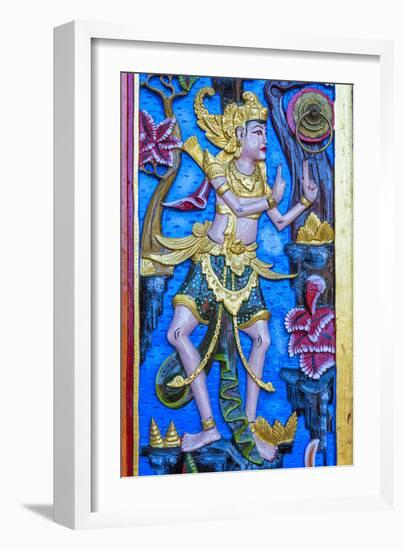 Carved Door, Pura Ulun Danu Batur Temple, Bali, Indonesia, Southeast Asia, Asia-G &-Framed Photographic Print