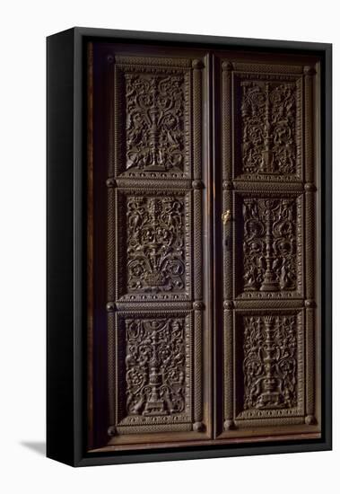 Carved Door-Fra Giovanni Da Verona-Framed Stretched Canvas