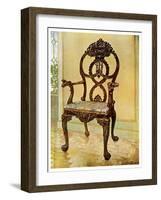 Carved Early Chippendale Chairman's Chair, 1911-1912-Edwin Foley-Framed Giclee Print