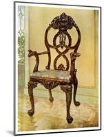 Carved Early Chippendale Chairman's Chair, 1911-1912-Edwin Foley-Mounted Giclee Print