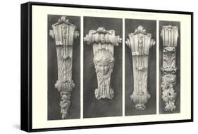 Carved Furniture Details-null-Framed Stretched Canvas