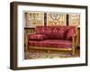 Carved Gilt Couch Covered in Rose Brocade De Lyon, 1911-1912-Edwin Foley-Framed Giclee Print