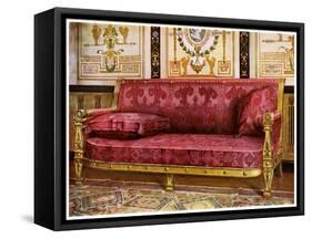 Carved Gilt Couch Covered in Rose Brocade De Lyon, 1911-1912-Edwin Foley-Framed Stretched Canvas