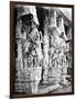 Carved Horse Pillars in Ranganatha Temple, Srirangam, 1869-Samuel Bourne-Framed Photographic Print