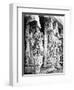 Carved Horse Pillars in Ranganatha Temple, Srirangam, 1869-Samuel Bourne-Framed Photographic Print