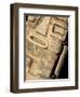 Carved Inca Statue on the Coast of Lake Titicaca from Copacabana in Bolivia, South America-Simon Montgomery-Framed Photographic Print