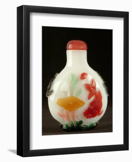 Carved Jade Snuff Bottle-null-Framed Photographic Print