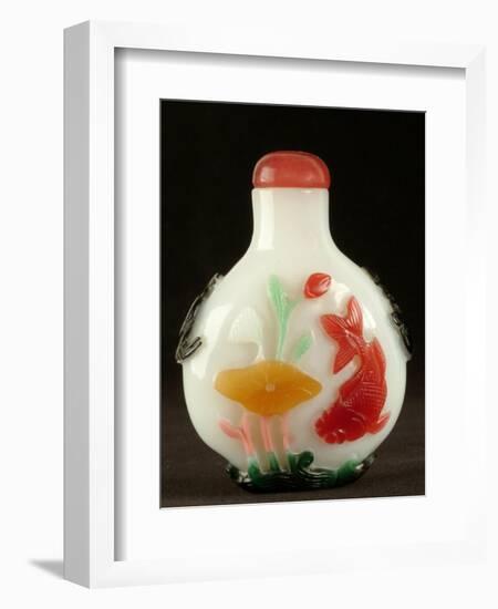 Carved Jade Snuff Bottle-null-Framed Photographic Print