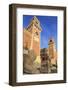 Carved lions, Arsenale entrance (naval shipyard), in winter afternoon sun, Castello, Venice, UNESCO-Eleanor Scriven-Framed Photographic Print