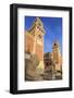 Carved lions, Arsenale entrance (naval shipyard), in winter afternoon sun, Castello, Venice, UNESCO-Eleanor Scriven-Framed Photographic Print