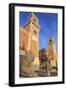 Carved lions, Arsenale entrance (naval shipyard), in winter afternoon sun, Castello, Venice, UNESCO-Eleanor Scriven-Framed Photographic Print