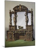 Carved Oak Cabinet from Masterpieces of Industrial Art and Sculpture at International Exhibition-null-Mounted Giclee Print