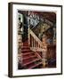 Carved Oaken Stairway, Godinton, 1910-Edwin Foley-Framed Giclee Print