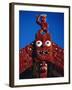 Carved Portal of a Church, Maori Village, Whakarewarewa Thermal and Cultural Area in Rotorua-Robert Francis-Framed Photographic Print