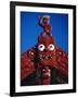 Carved Portal of a Church, Maori Village, Whakarewarewa Thermal and Cultural Area in Rotorua-Robert Francis-Framed Photographic Print