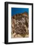 Carved relief of the Investiture of Ardashir I, 224-239 AD, Naqsh-e Rostam Necropolis, near Persepo-James Strachan-Framed Photographic Print