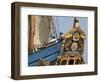 Carved Stern of Tall Ship the Kalmar Nyckel, Chesapeake Bay, Maryland, USA-Scott T. Smith-Framed Photographic Print