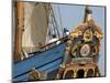 Carved Stern of Tall Ship the Kalmar Nyckel, Chesapeake Bay, Maryland, USA-Scott T. Smith-Mounted Photographic Print