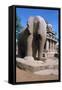 Carved Stone Elephant, Five Rathas, Mahabalipuram, Tamil Nadu, India-Vivienne Sharp-Framed Stretched Canvas