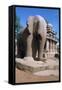 Carved Stone Elephant, Five Rathas, Mahabalipuram, Tamil Nadu, India-Vivienne Sharp-Framed Stretched Canvas