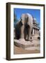 Carved Stone Elephant, Five Rathas, Mahabalipuram, Tamil Nadu, India-Vivienne Sharp-Framed Photographic Print