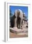 Carved Stone Elephant, Five Rathas, Mahabalipuram, Tamil Nadu, India-Vivienne Sharp-Framed Photographic Print